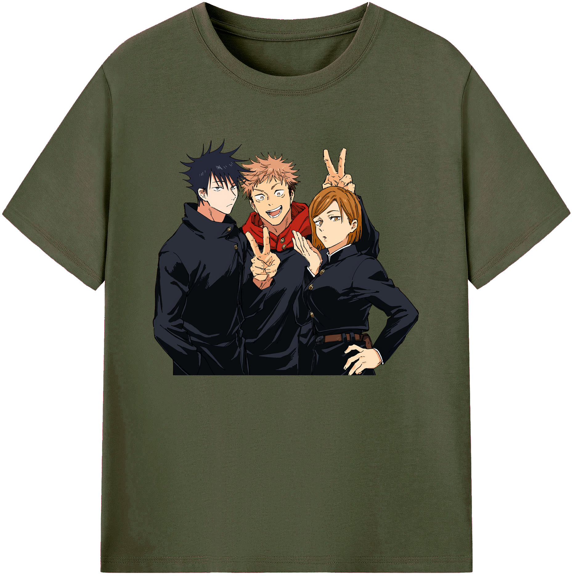（画像用） 呪術廻戦 Jujutsu Kaisen 綿100％ メンズ半袖Tシャツ｜肌触りやわらか＆通気性